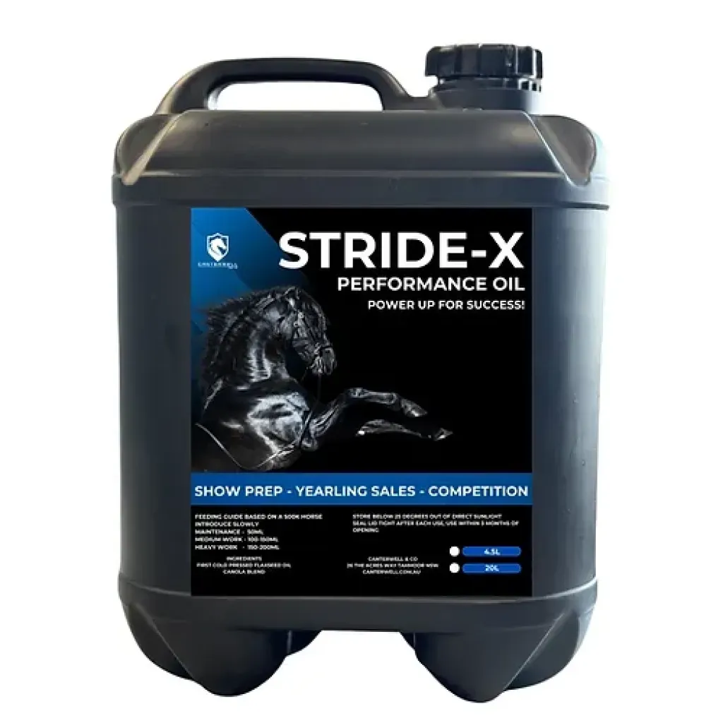Canterwell Stride – X Oil First Cold Pressed Flaxseed / Canola - 20 litres Canterwell Stride – X Oil First Cold Pressed Flaxseed / Canola - 20 litres