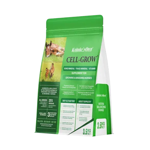 Kohnke’s Own Cell Grow | Vitamin, Mineral & Amino Acid Supplement for Horses -  3.5 kg