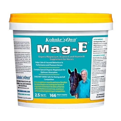 Kohnke’s Own Mag E – Magnesium & Vitamin E Supplement for Horses -  2.5 kg