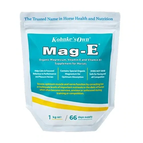 Kohnke’s Own Mag E – Magnesium & Vitamin E Supplement for Horses - 1 kg Kohnke’s Own Mag E – Magnesium & Vitamin E Supplement for Horses - 1 kg