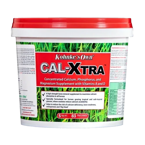 Kohnke’s Own Cal-Xtra Calcium & Bone Support Supplement for Horses - 5 kg Kohnke’s Own Cal-Xtra Calcium & Bone Support Supplement for Horses - 5 kg