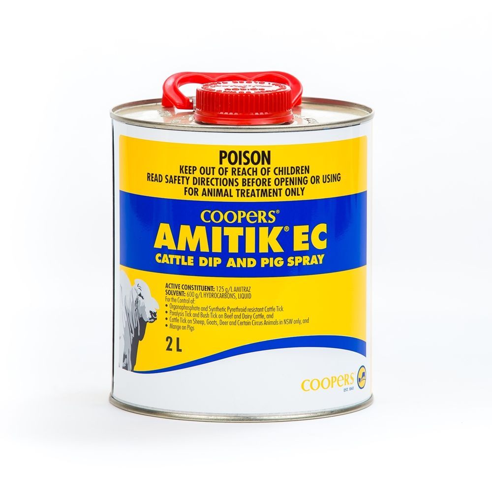 Intervet Amitik EC 2 litres – Concentrated Tick & Mite Control for Dogs & Livestock