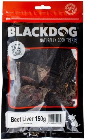 BlackDog Beef Liver Natural High Protein Dog Treat - 150 grams BlackDog Beef Liver Natural High Protein Dog Treat - 150 grams