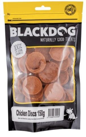 BlackDog Chicken Disc Natural Chicken Dog Treat - 150 grams