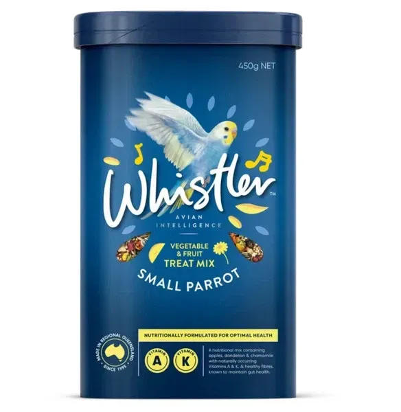 Whistler Small Parrot Treat Mix with Garden Vegetables  -  450 grams