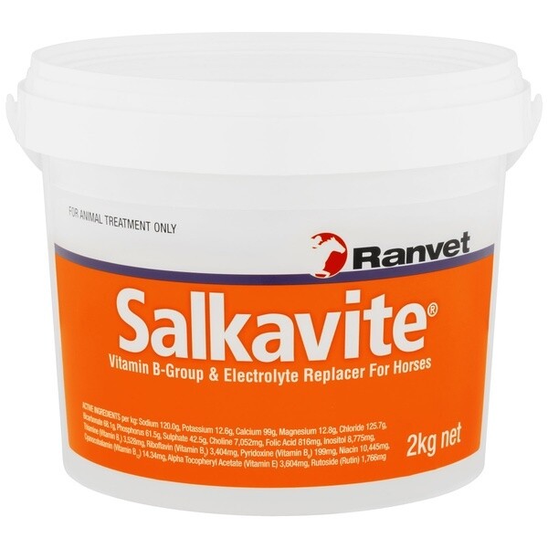 Ranvet Salkavite Premium Electrolyte & B-Group Vitamin Supplement for Horses  -  2 kg