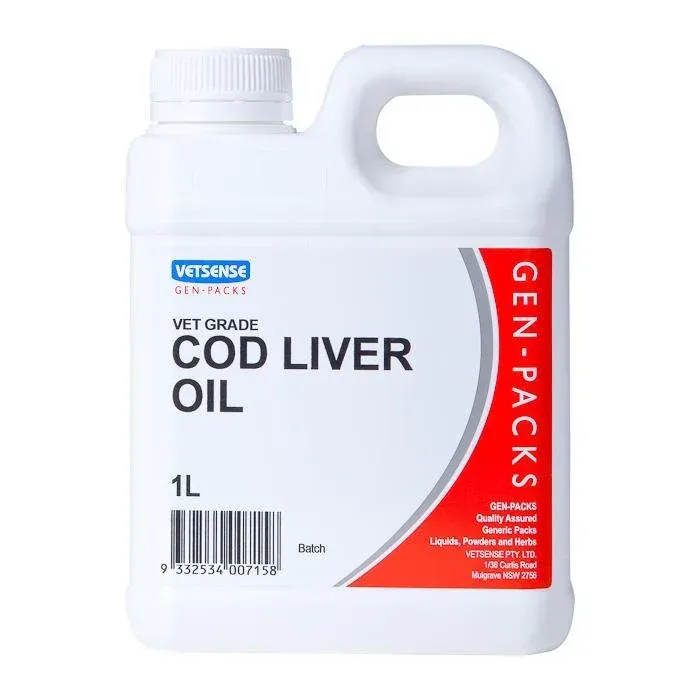 Vetsense Cod Liver Oil - 1 litre Vetsense Cod Liver Oil - 1 litre