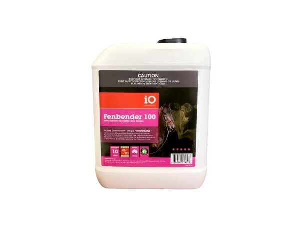 iO Fenbender 100 Broad Spectrum Oral Drench for Horses and Cattle  -  10 litres