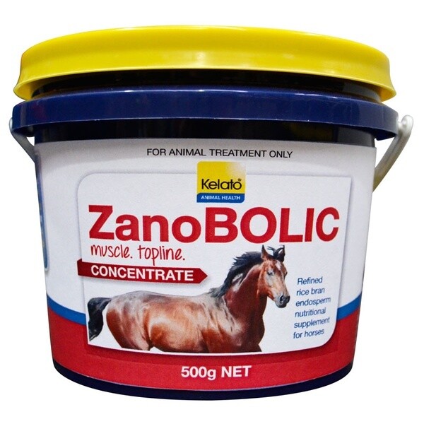 Kelato ZanoBOLIC Concentrate Muscle Builder, Topline & Coat Conditioner for Horses -  500 grams