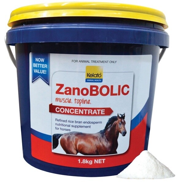 Kelato ZanoBOLIC Concentrate Muscle Builder, Topline & Coat Conditioner for Horses - 1.8 kg Kelato ZanoBOLIC Concentrate Muscle Builder, Topline & Coat Conditioner for Horses - 1.8 kg