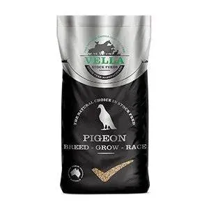 Vella Pigeon Grow – Race Macro Pellets 20 kg - High Performance Racing & Growth Feed for Pigeons