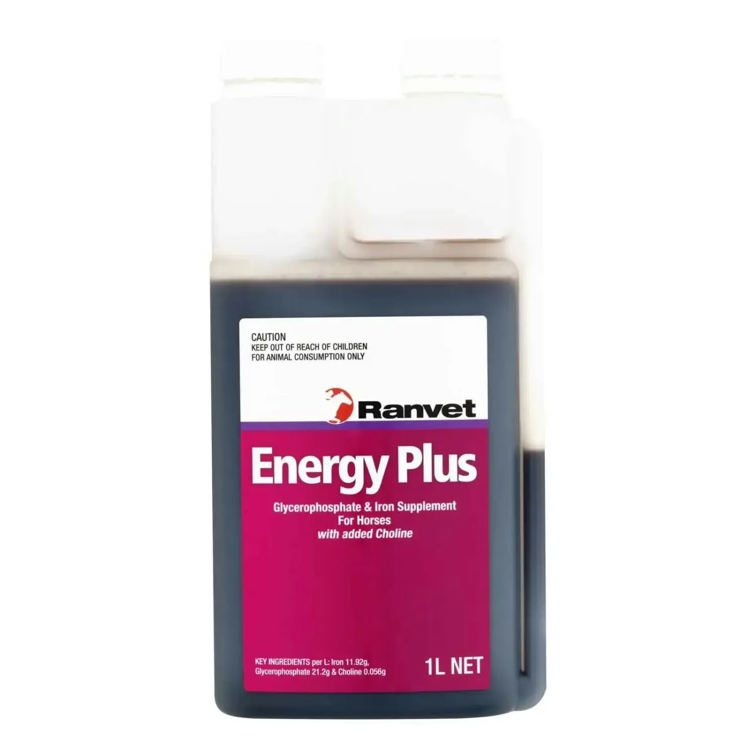 Ranvet Energy Plus – Liquid Energy & Iron Supplement for Horses  -  1  litre