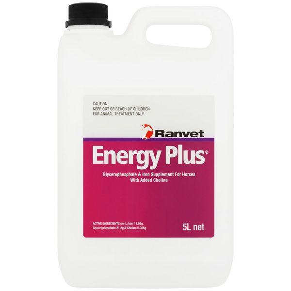 Ranvet Energy Plus – Liquid Energy & Iron Supplement for Horses - 5 litres Ranvet Energy Plus – Liquid Energy & Iron Supplement for Horses - 5 litres