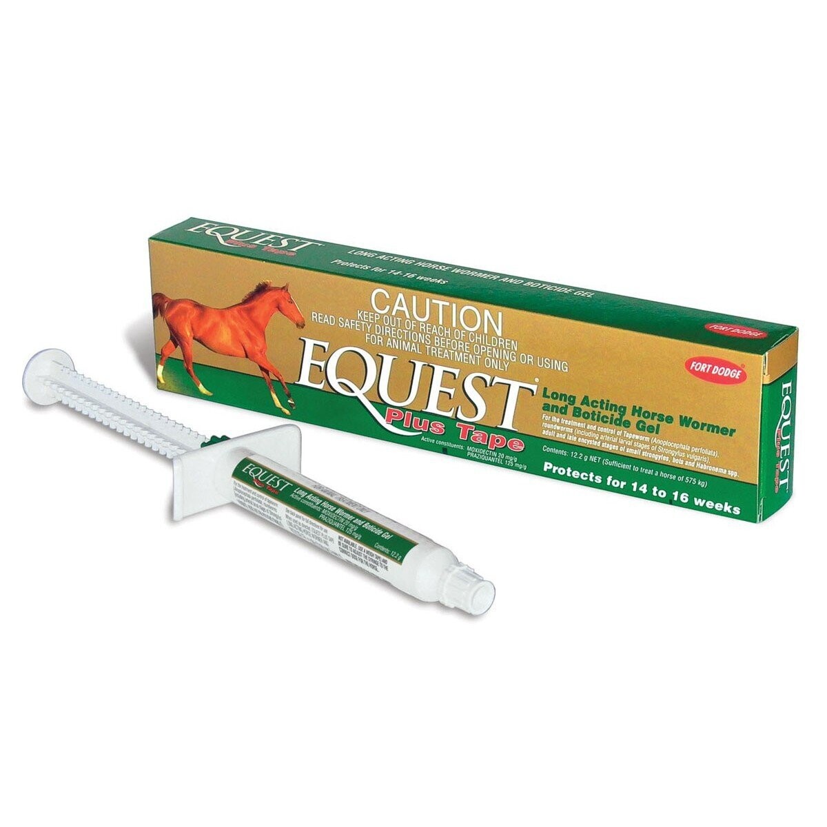 Equest Plus Tape Horse Wormer Tube Moxidectin + Praziquantel  Long-Acting Wormer