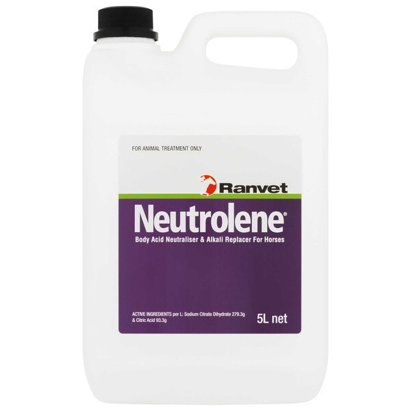 Ranvet Neutrolene Acid Buffer & Muscle Support for Horses  -  5 litres