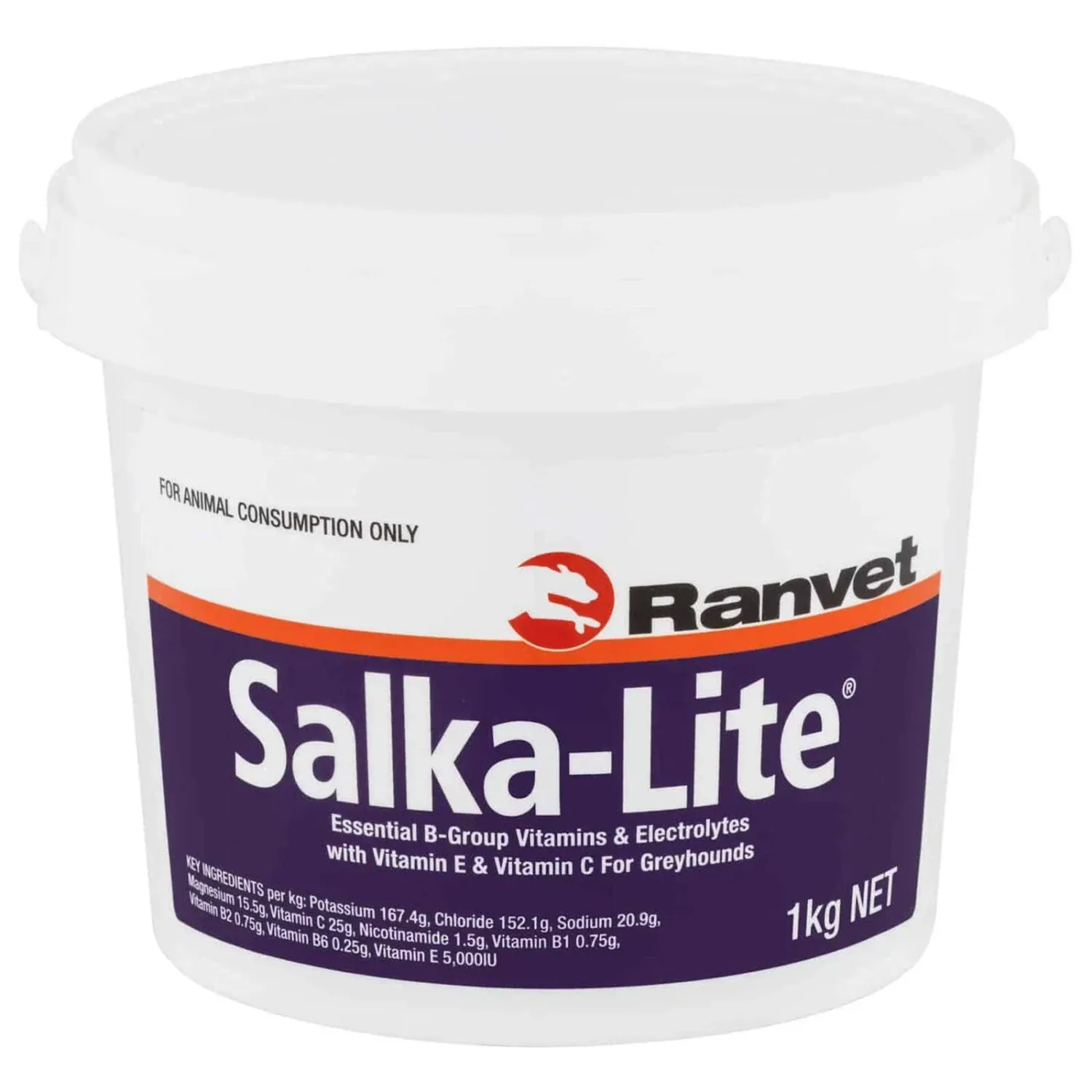Ranvet Salka-lite Low Sodium Mineral & Electrolyte Supplement for Horses  -  1 kg