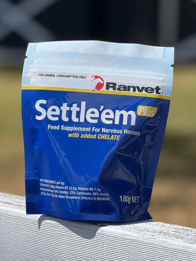 Ranvet Settle’em Calming Magnesium & B-Vitamin Supplement for Horses  - 180 grams