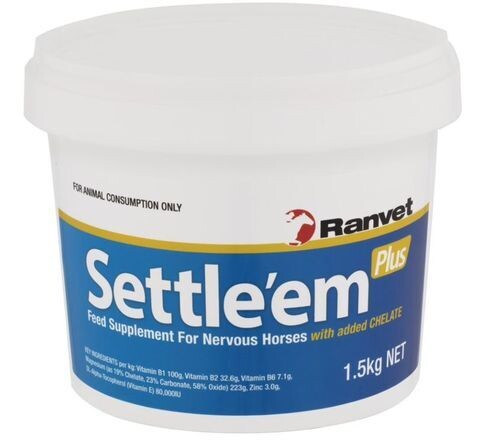 Ranvet Settle’em Calming Magnesium & B-Vitamin Supplement for Horses  -  1.5 kg