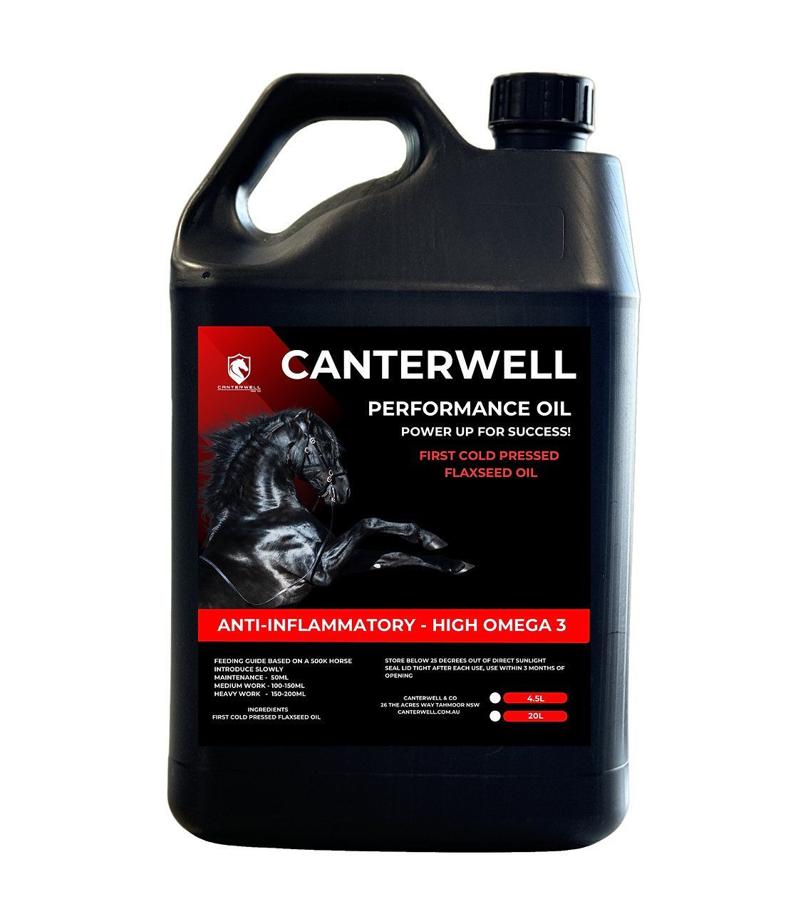 Canterwell First Cold Pressed Flaxseed Oil - 4.5 litres Canterwell First Cold Pressed Flaxseed Oil - 4.5 litres