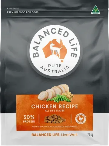 Balanced Life Adult Chicken Dog Food Premium Adult Nutrition- 2.5 kg Balanced Life Adult Chicken Dog Food Premium Adult Nutrition- 2.5 kg