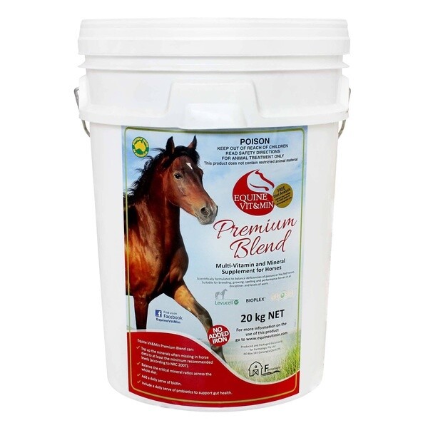 Equine Vit & Min Premium Blend Horse Vitamin & Mineral Supplement - 20 kg Equine Vit & Min Premium Blend Horse Vitamin & Mineral Supplement - 20 kg