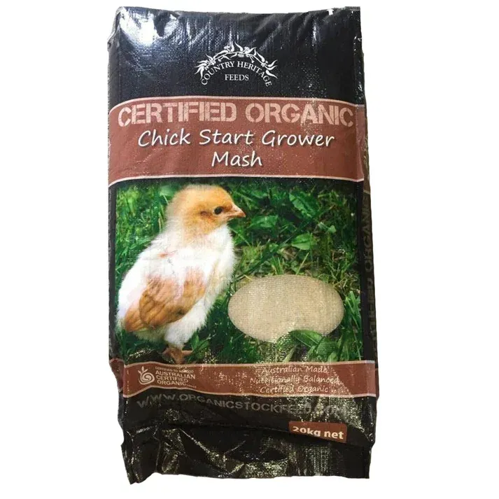 CHF Organic Chick Starter MASH Chicken Feed - 20 kg CHF Organic Chick Starter MASH Chicken Feed - 20 kg