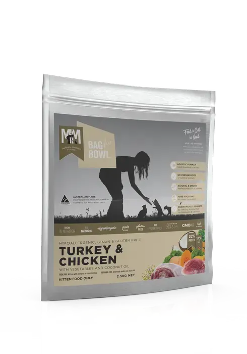 Meals For Mutts Kitten Chicken Turkey Gluten Free Grain Free  -  2.5 kg