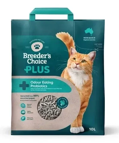 Breeders Choice Plus Probiotic Litter  -  10 litres