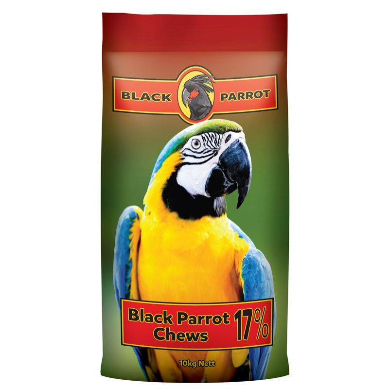 Laucke Black Parrot Chews  – Nutritious Parrot Treat Blocks , High Energy Enrichment Feed for Cockatoos, Macaws & Large Hookbill Birds  -  10 kg