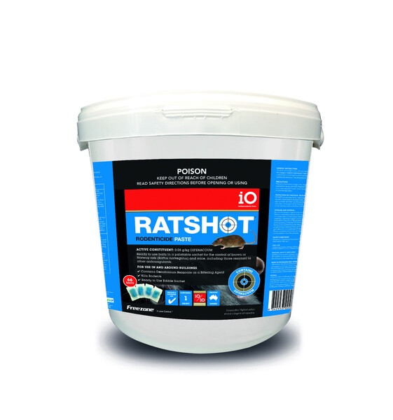 iO Ratshot Blue Paste - Active: Difenacoum - 1 kg iO Ratshot Blue Paste - Active: Difenacoum - 1 kg