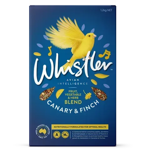 Whistler Canary & Finch Seed Blend Bird Food Fruit Vegetable & Herb - 1.2 kg Whistler Canary & Finch Seed Blend Bird Food Fruit Vegetable & Herb - 1.2 kg