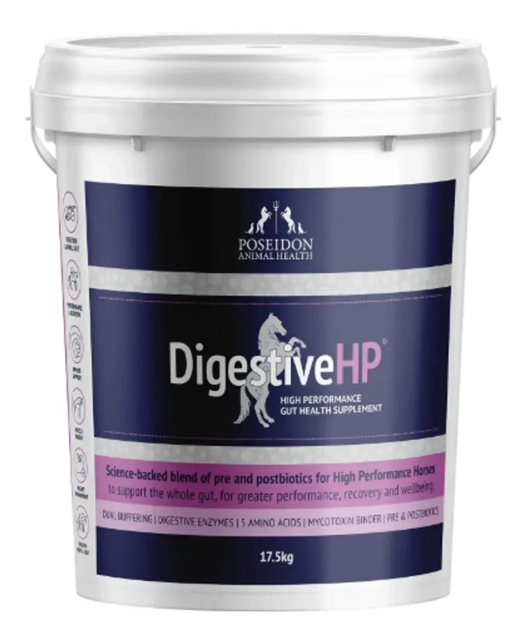 Poseidon Digestive HP High Performance Gut Health Horse Supplement  - 17.5 kg Tub
