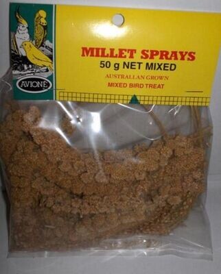 Avione Millet Sprays Mixed - 50 grams Avione Millet Sprays Mixed - 50 grams
