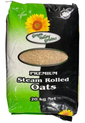 Green Valley Grains Steamed Rolled Oats  -  20 kg