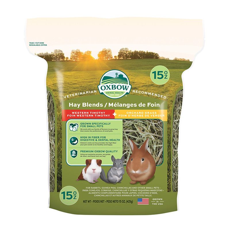 Oxbow All Natural Hay Blends Western Timothy Hay And Orchard Grass For Small Animals  -  2.55 kg