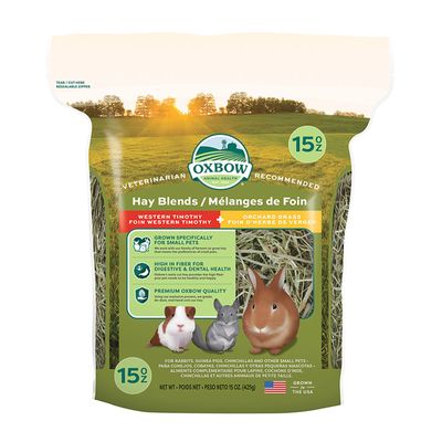Oxbow All Natural Hay Blends Western Timothy Hay And Orchard Grass For Small Animals - 1.13 kg Oxbow All Natural Hay Blends Western Timothy Hay And Orchard Grass For Small Animals - 1.13 kg