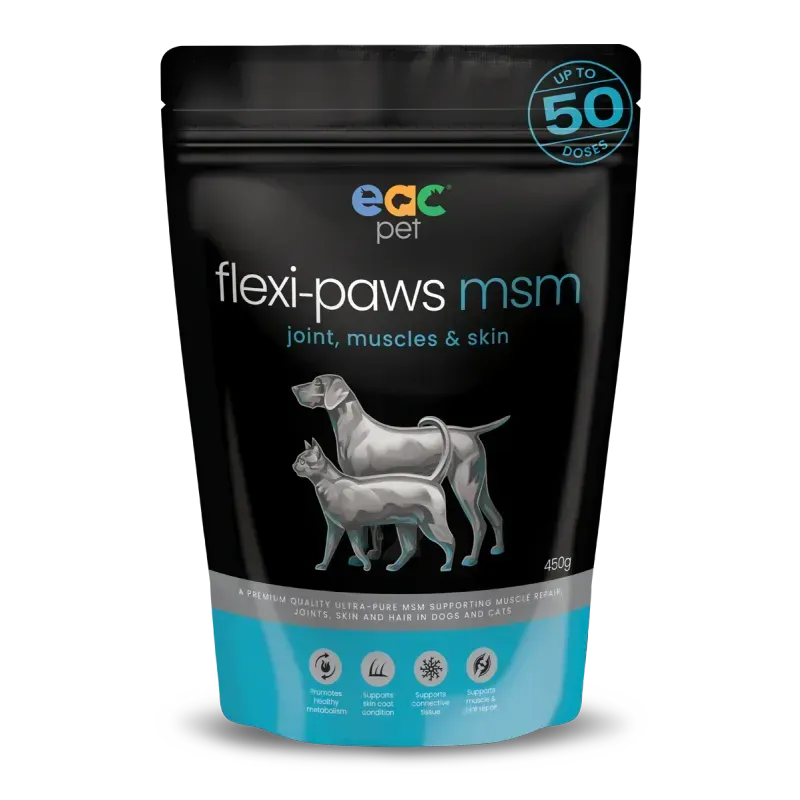 EAC Animal Care Flexi-Paws MSM Joint Supplement for Dogs & Cats  -  450 grams