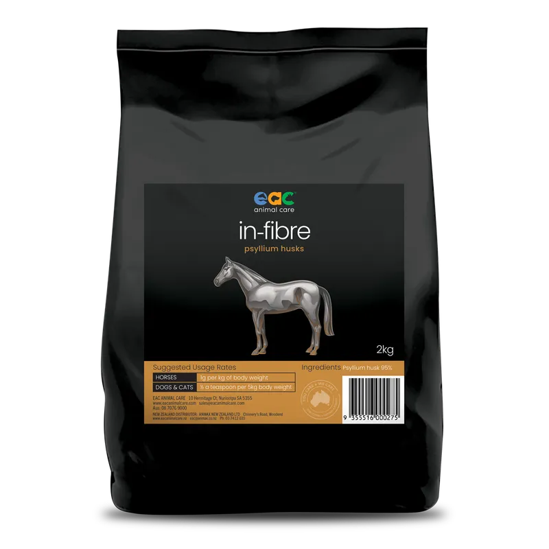 EAC In-Fibre Psyllium Husk Supplement For Horses And Pets  -  2 kg