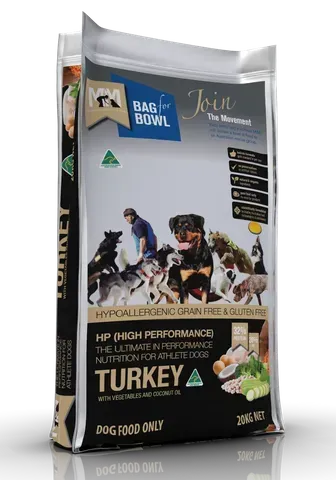 Meals for Mutts Dog Hi-Performance Turkey Grain Free & Gluten Free  -  20 kg