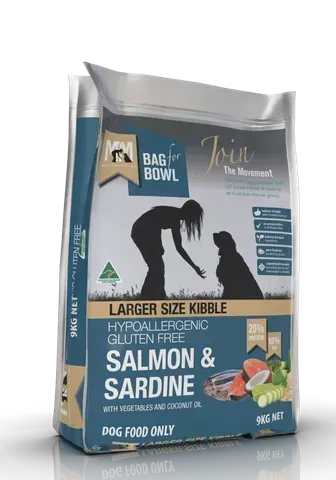 Meals for Mutts Dog Large Breed Salmon & Sardine Gluten Free  -  9 kg