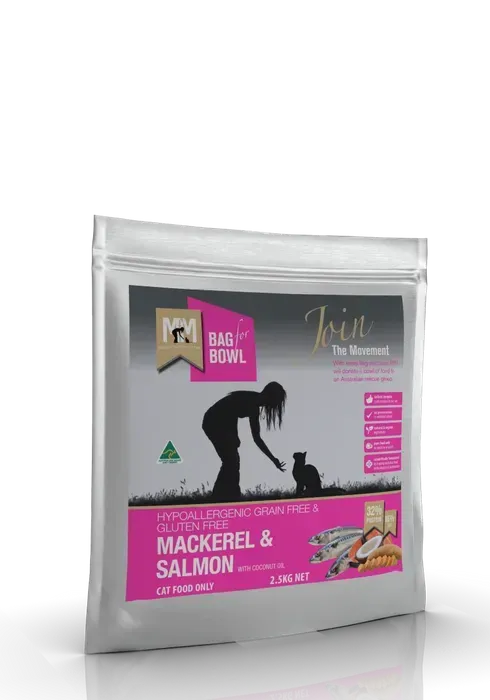 Meals for Mutts Cat Mackerel & Salmon Grain Free & Gluten Free  -  2.5 kg