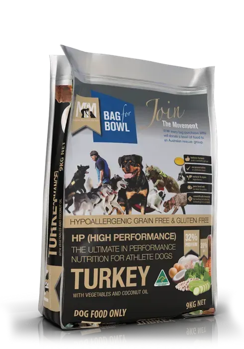 Meals for Mutts Dog Hi-Performance Turkey Grain Free & Gluten Free  -  9 kg