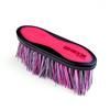Shires EZI-GROOM Grip Long Bristle Dandy Brush Large  -  205mm long/75mm bristles  -  Navy