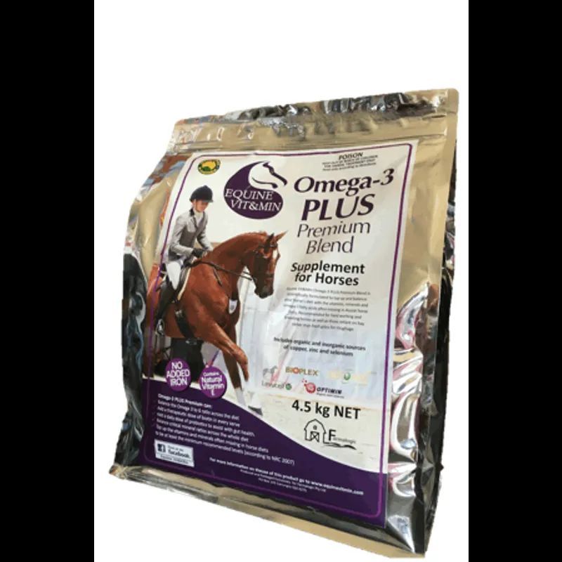 Equine Vit & Min Omega 3 Plus Premium Blend Horse Omega Oil & Vitamin Supplement  -  4 kg