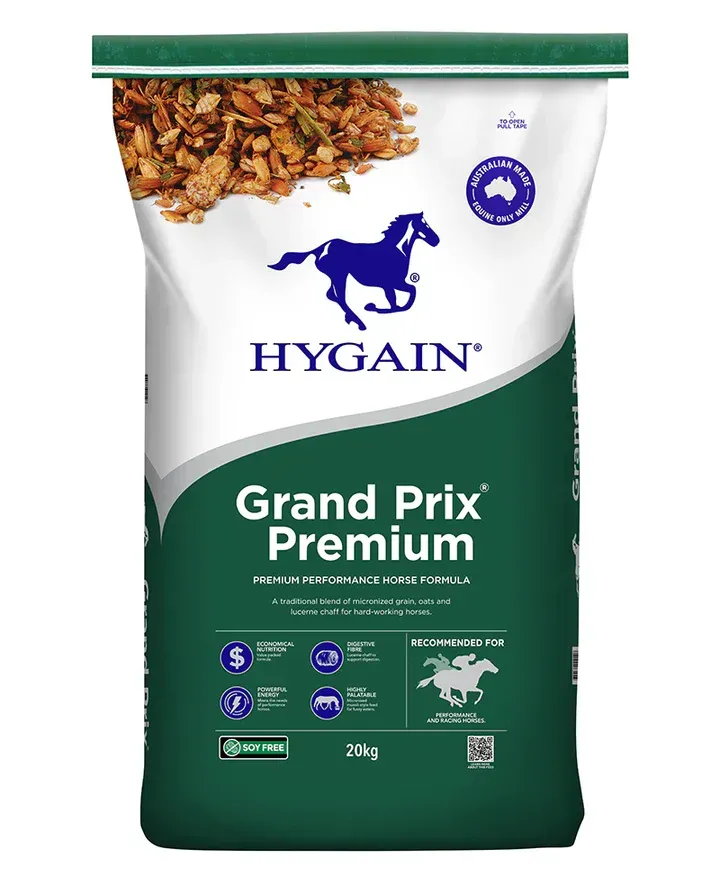 Hygain Grand Prix Premium 20kg – High Performance Horse Feed for Energy & Condition Hygain Grand Prix Premium 20kg – High Performance Horse Feed for Energy & Condition