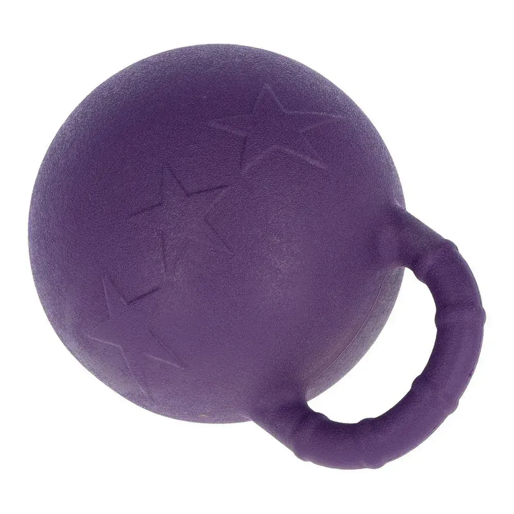 Horse Play Ball Apple Flavour - Durable Horse Toy Ball for Boredom & Enrichment  25 cm  -  Purple