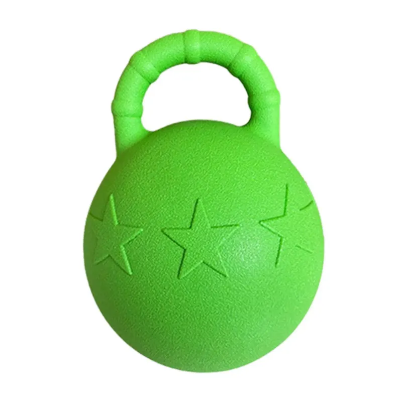 Horse Play Ball Apple Flavour - Durable Horse Toy Ball for Boredom & Enrichment  25 cm  -  Green