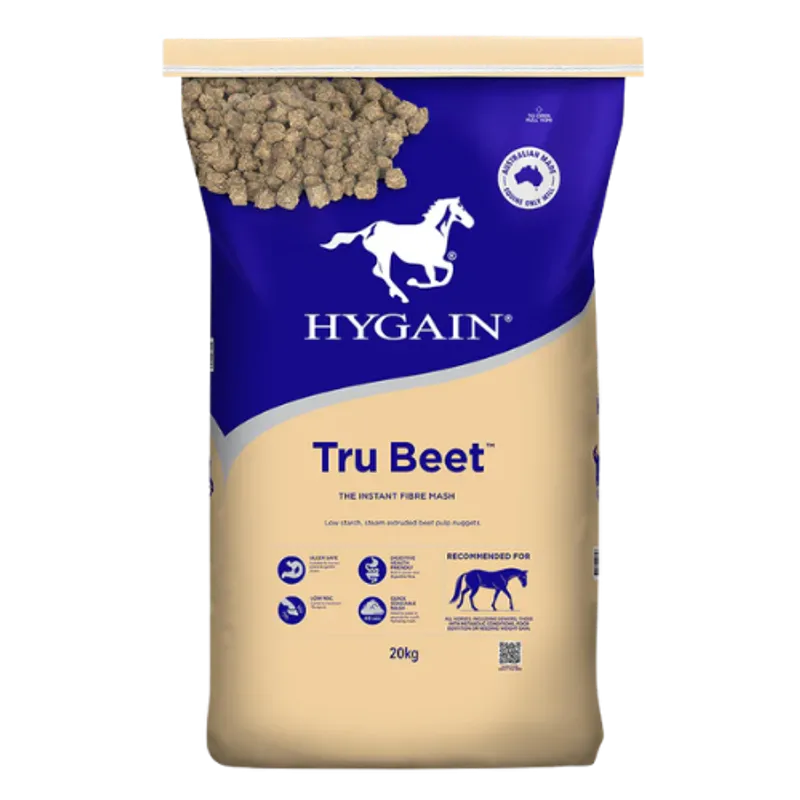 HYGAIN Tru Beet Instant Fibre Mash High Fibre Beet Pulp Feed for Horses - 20 kg HYGAIN Tru Beet Instant Fibre Mash High Fibre Beet Pulp Feed for Horses - 20 kg
