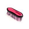 Shires EZI-GROOM Grip Large Dandy Brush  -  200mm long 25mm bristles  -  Pink