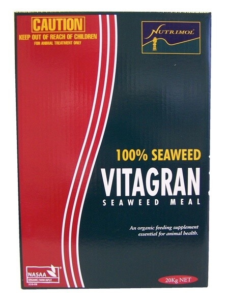 Vitagran Seaweed Meal for Horses & Livestock – Natural Mineral Supplement for Coat, Hoof & Health - 8 kg Vitagran Seaweed Meal for Horses & Livestock – Natural Mineral Supplement for Coat, Hoof & Health - 8 kg